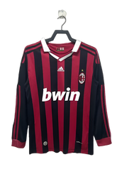 Camisa AC Milan 09/10 I Home - Versão Retrô Manga Longa