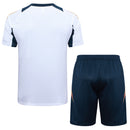 Conjunto Real Madrid Treino Camisa + short 24/25 - Masculino Adidas - Branco e azul