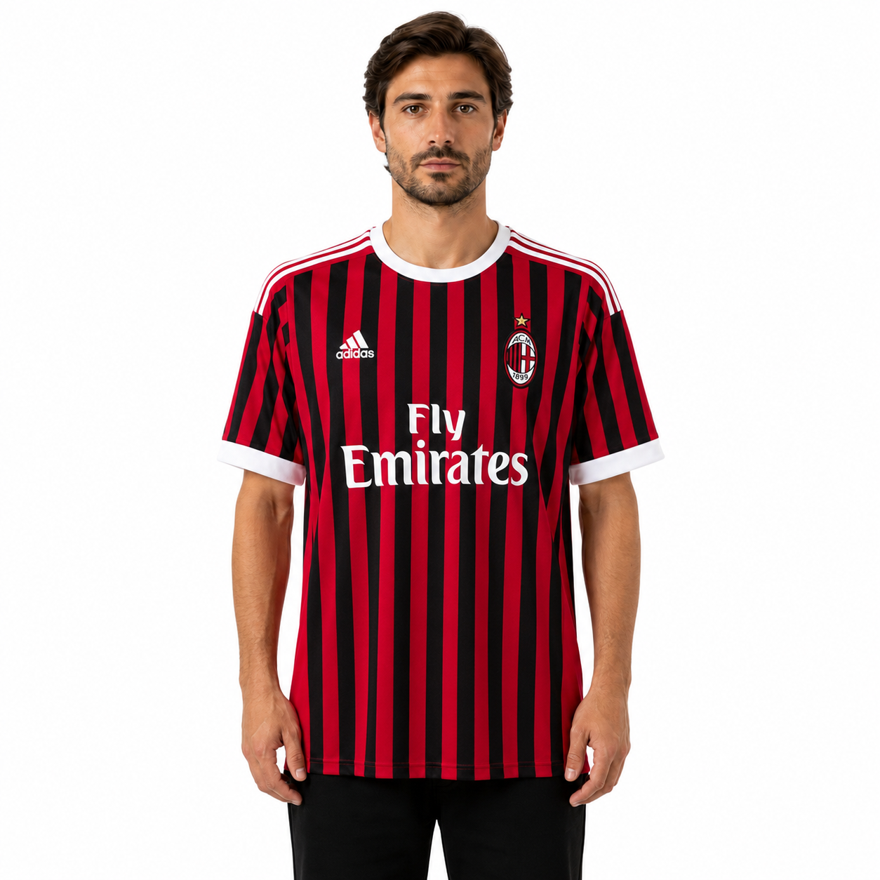 Camisa AC Milan 11/12 l Home - Versão Retrô - Torcedor