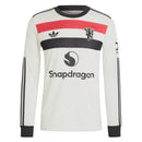 Camisa Manchester United III 24/25 Manga Longa - Torcedor Adidas Masculina - Branca com detalhes em preto e vermelho (cópia)