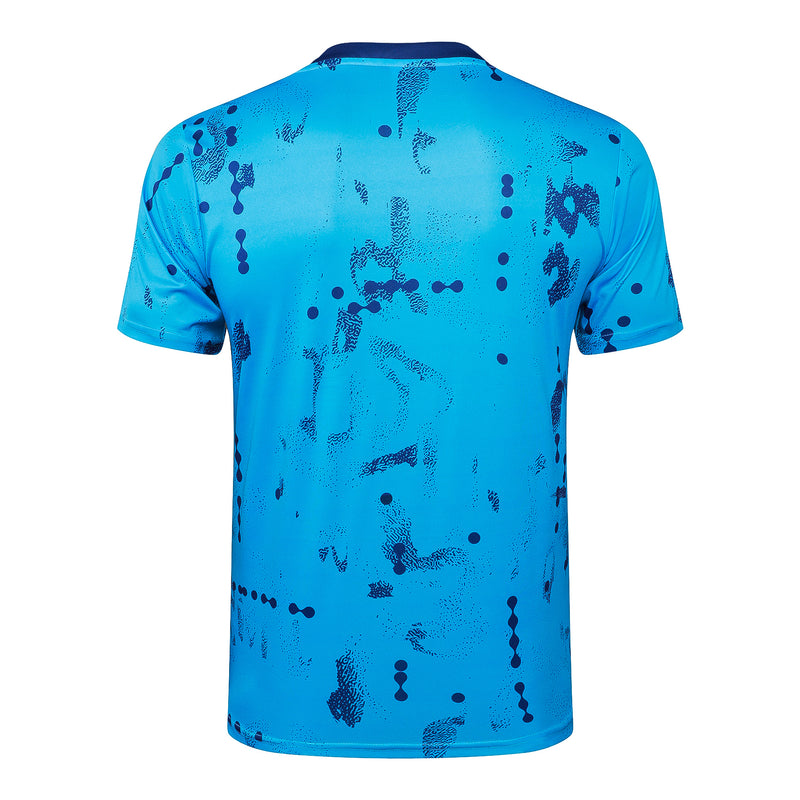 Conjunto Chelsea Treino Camisa manga curta + short 24/25 - Masculino Nike - Azul claro
