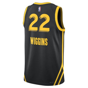 Camisa NBA Andrew Wiggins - Golden State Warriors - 23/24 - Preto - Edição Cidade