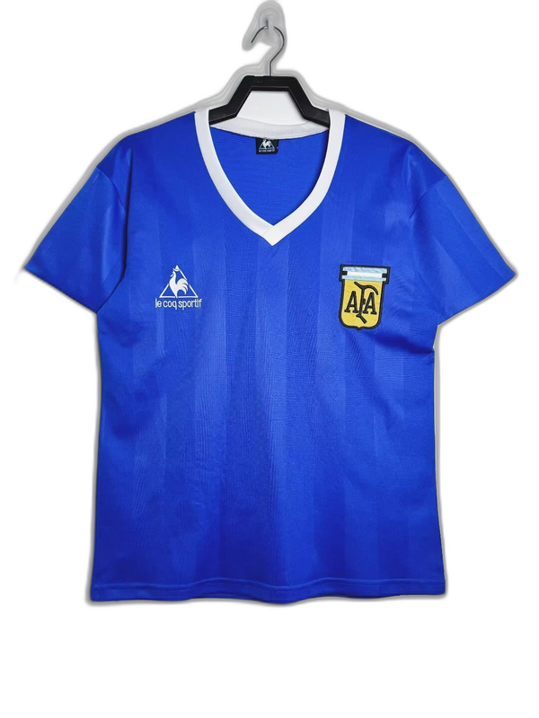 Camisa Argentina 1986 II Visitante - Versão Retrô