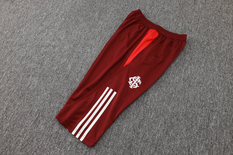 Conjunto Internacional Treino com calça cropped 24/25 - Masculino Adidas - Vermelho e vinho