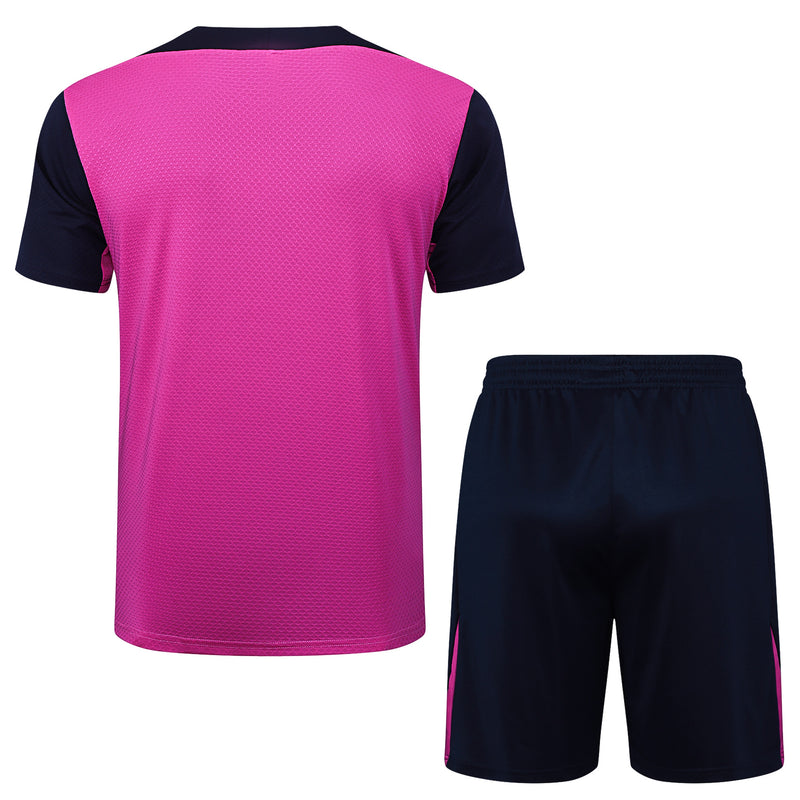 Conjunto Barcelona Treino Camisa manga curta + short 25/26 - Masculino Nike - roxo