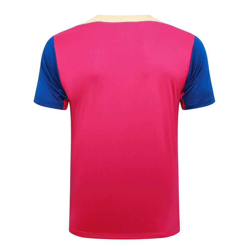 Conjunto Barcelona Treino Camisa manga curta + short 24/25 - Masculino Nike - Vermelho