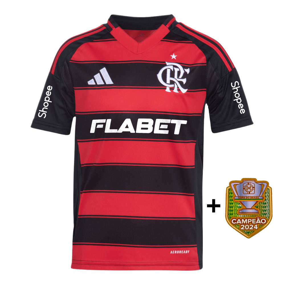 Camisa Flamengo I 25/26 - Torcedor Adidas Masculina - Preta