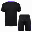 Conjunto Paris Saint-Germain Treino Camisa manga curta + short 24/25 - Masculino Jordan - Preto