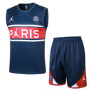 Conjunto Paris Saint-Germain Treino Camisa Regata + short 24/25 - Masculino Jordan - Azul Royal
