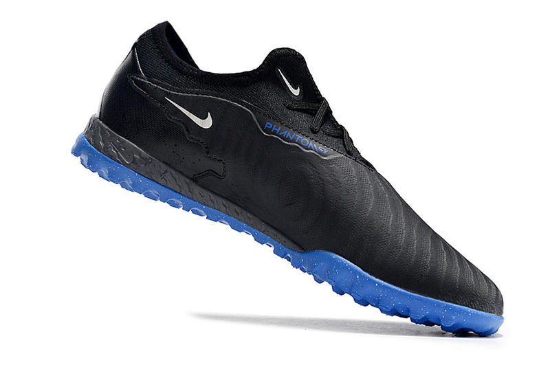 Chuteira de Campo Nike React Phantom GX Pro TF - Preto/Azul