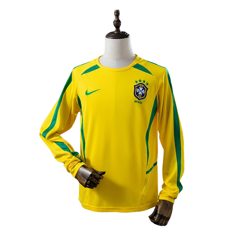 Camisa Do Brasil l Retrô 2002 Manga Longa - Torcedor Masculina