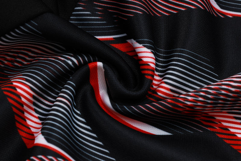 Conjunto São Paulo 24/25 - Masculino New Balance - Preto com detalhe vermelho
