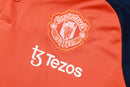 Conjunto Manchester United Treino 24/25 - Masculino Adidas - Laranja