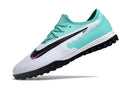 Chuteira de Campo Nike React Phantom GX Pro TF - Branco/verde agua