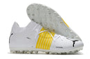 Chuteira Puma Future Z FG/AG - Branco/amarelo
