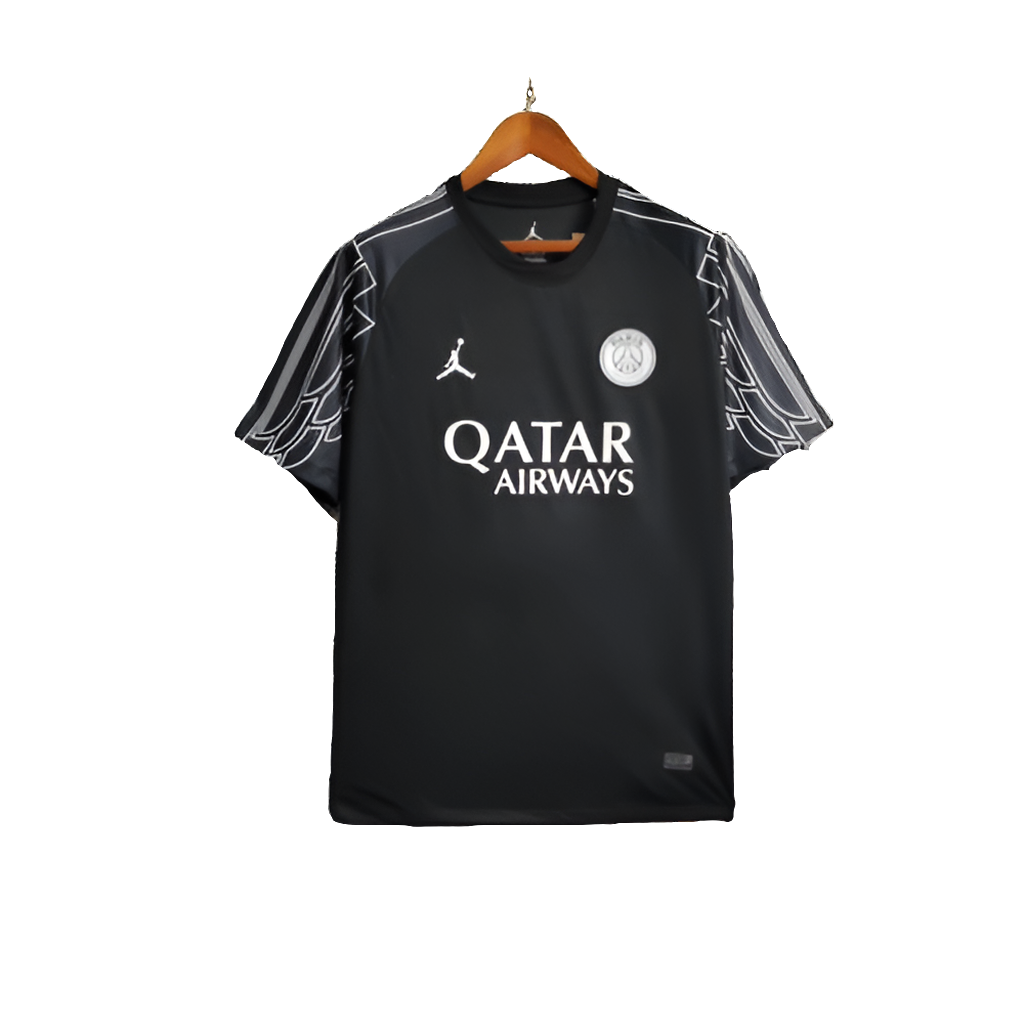 Camisa Paris Saint-Germain (PSG) 25/26 Goleiro - Preta - Versão Torcedor