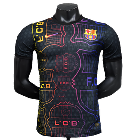 Camisa Barcelona 25/26 Edição Especial - Preta, Amarela e Vermelha - Versão Jogador
