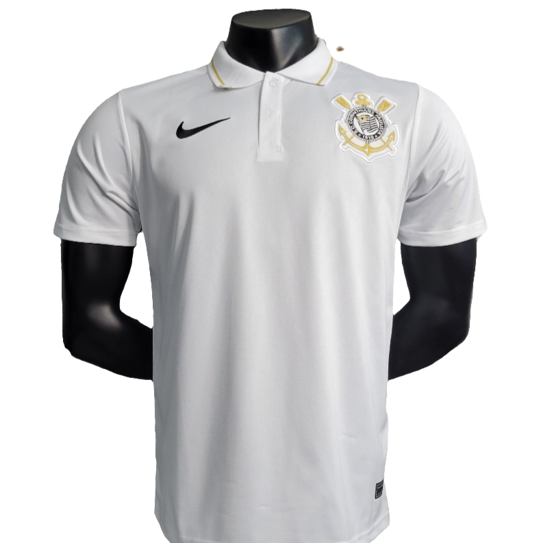 Camisa Corinthians 23/24 Edição Polo - Branco - Versão Torcedor