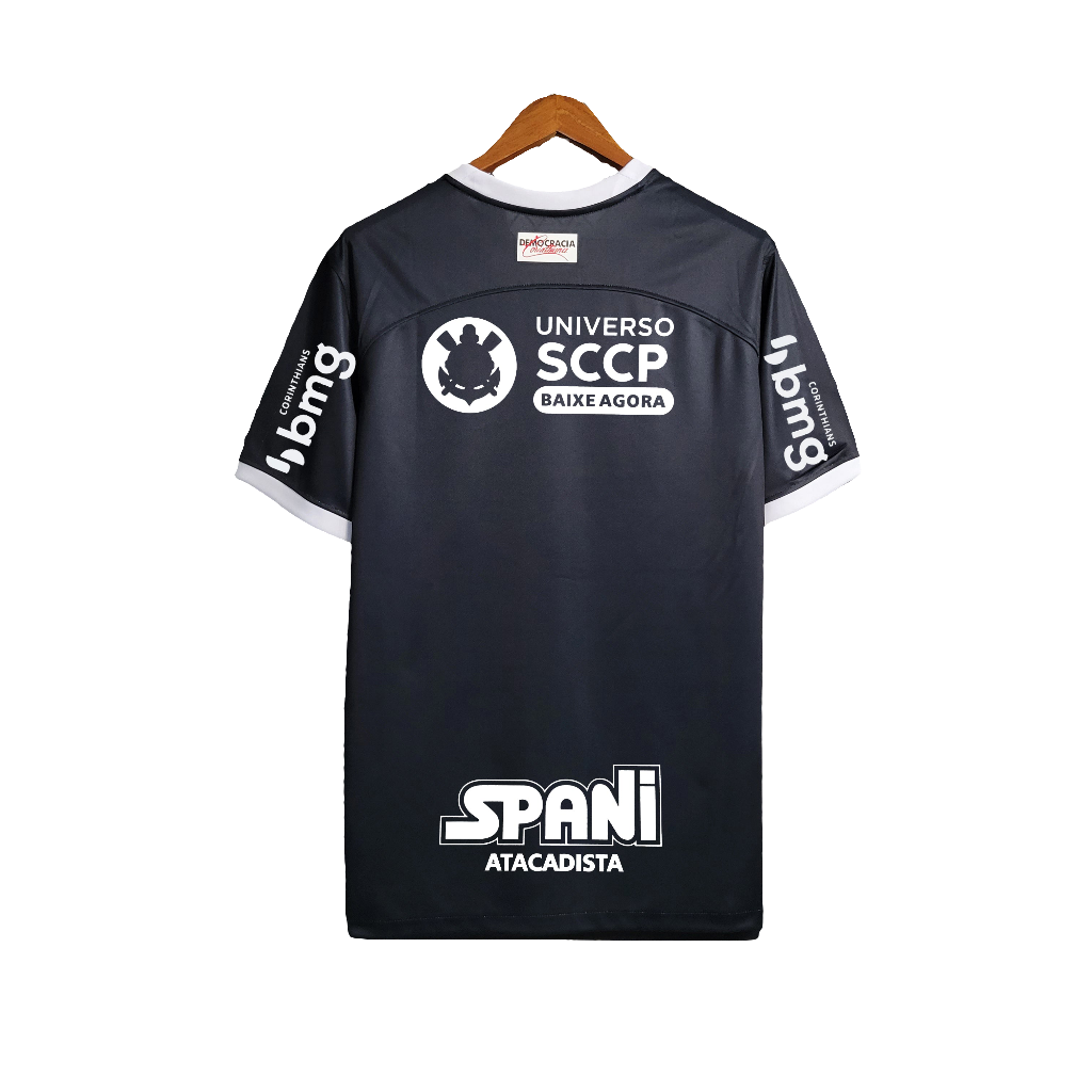 Camisa Corinthians 23/24 II Away - Todos os Patrocínios - Versão Torcedor