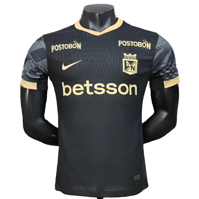 Camisa Atlético Nacional 25/26 Edição Preta - Versão Jogador