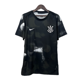 Camisa Corinthians 25/26 Treino - Preta - Versão Torcedor