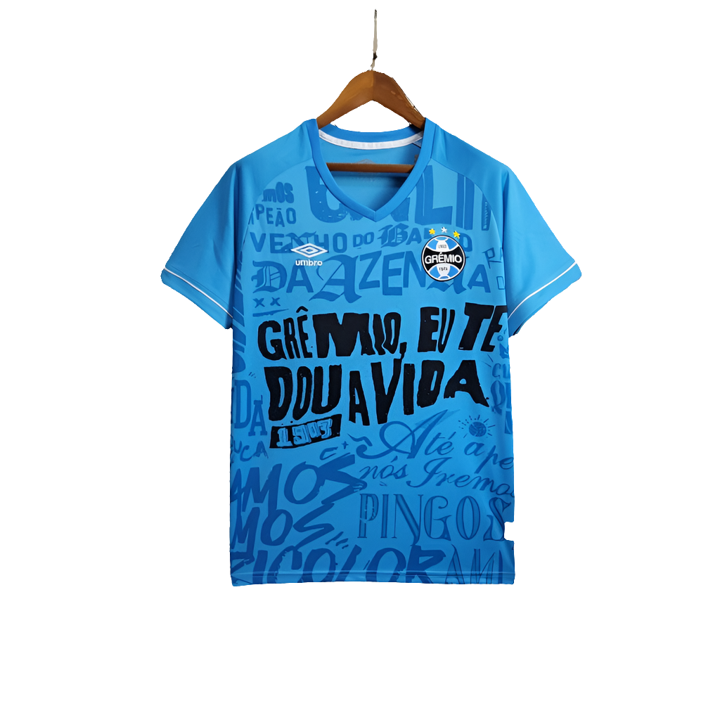Camisa Grêmio 24/25 Edição Especial Treino - Azul - Versão Torcedor