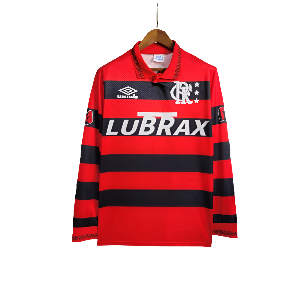 Camisa Flamengo 94/95 I Home - Versão Retrô Manga Longa