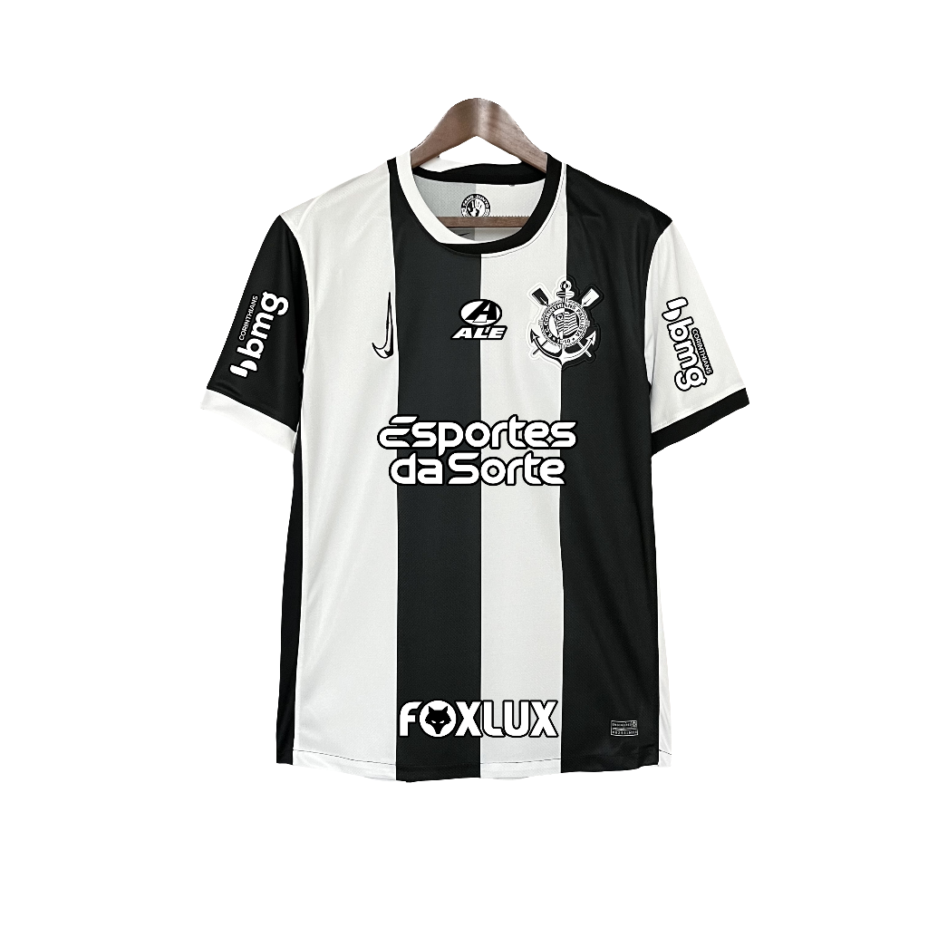 Camisa Corinthians 24/25 III Third - Todos os Patrocínios - Versão Torcedor
