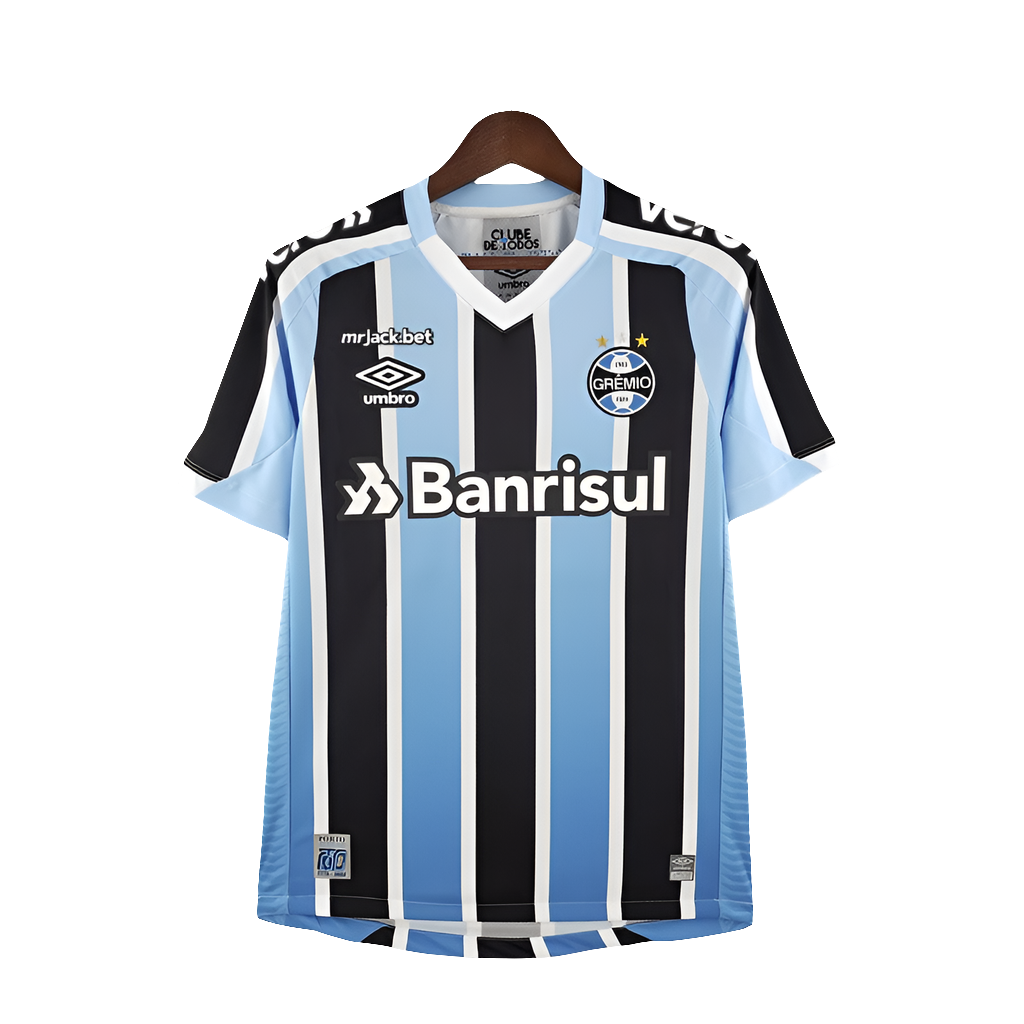 Camisa Grêmio 22/23 I Home - Todos os Patrocínios - Versão Torcedor