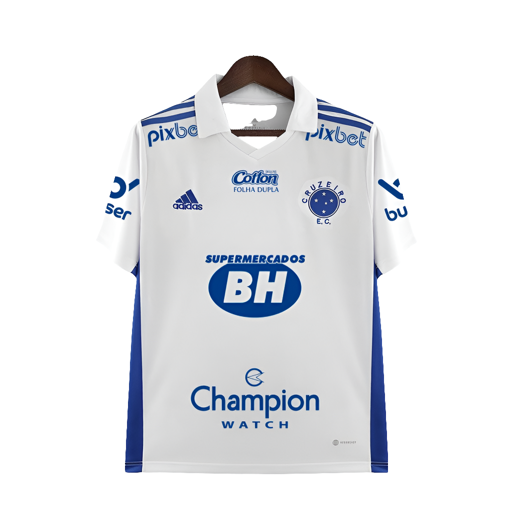 Camisa Cruzeiro 22/23 II Away - Todos os Patrocínios - Versão Torcedor