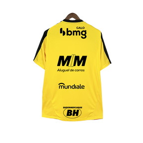 Camisa Atlético Mineiro 25/26 Treino Amarela - Todos os Patrocínios - Versão Torcedor