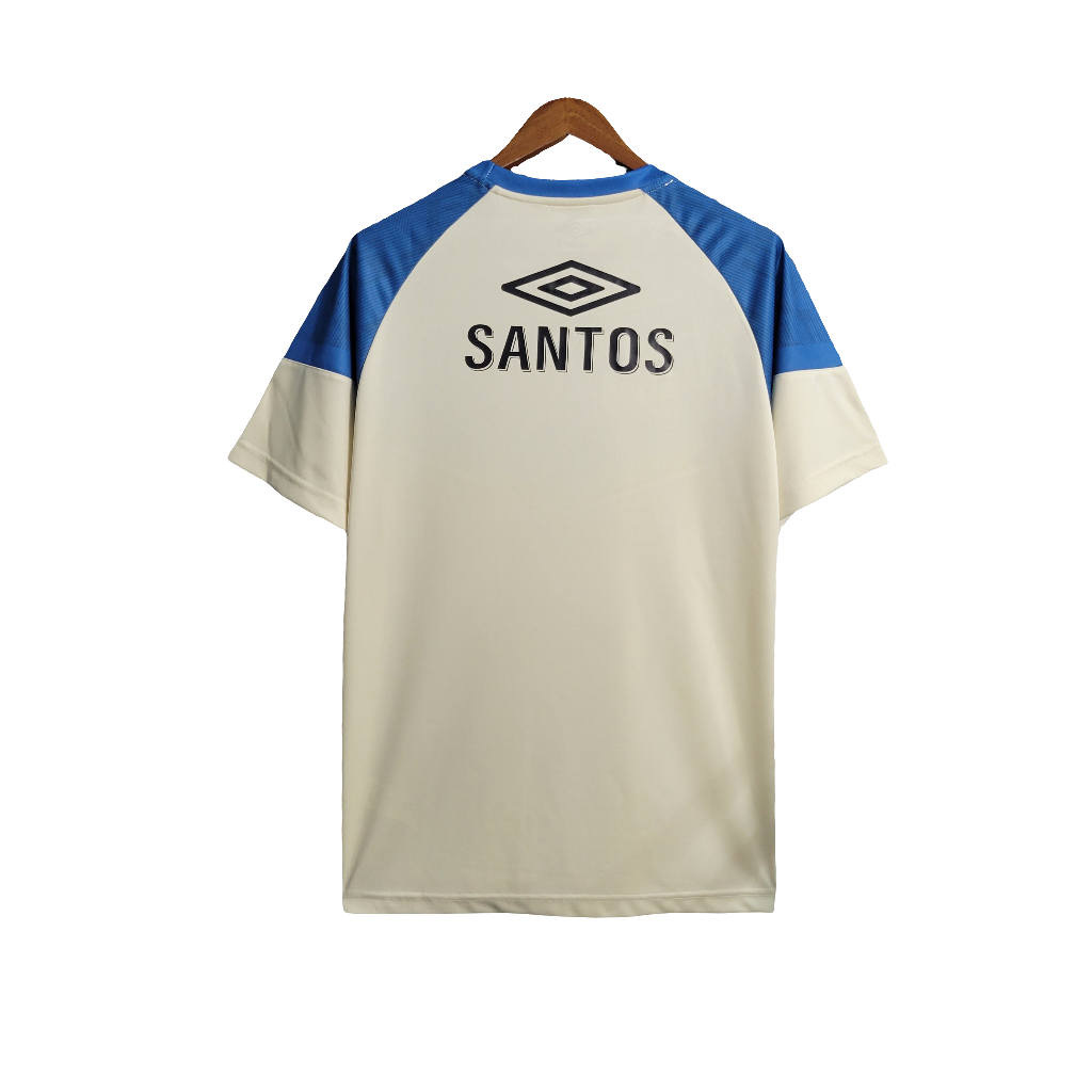Camisa Santos 23/24 Treino - Bege - Versão Torcedor