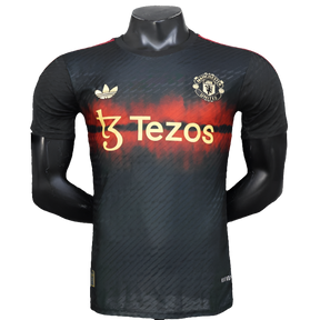 Camisa Manchester United 25/26 Treino - Preta - Versão Jogador