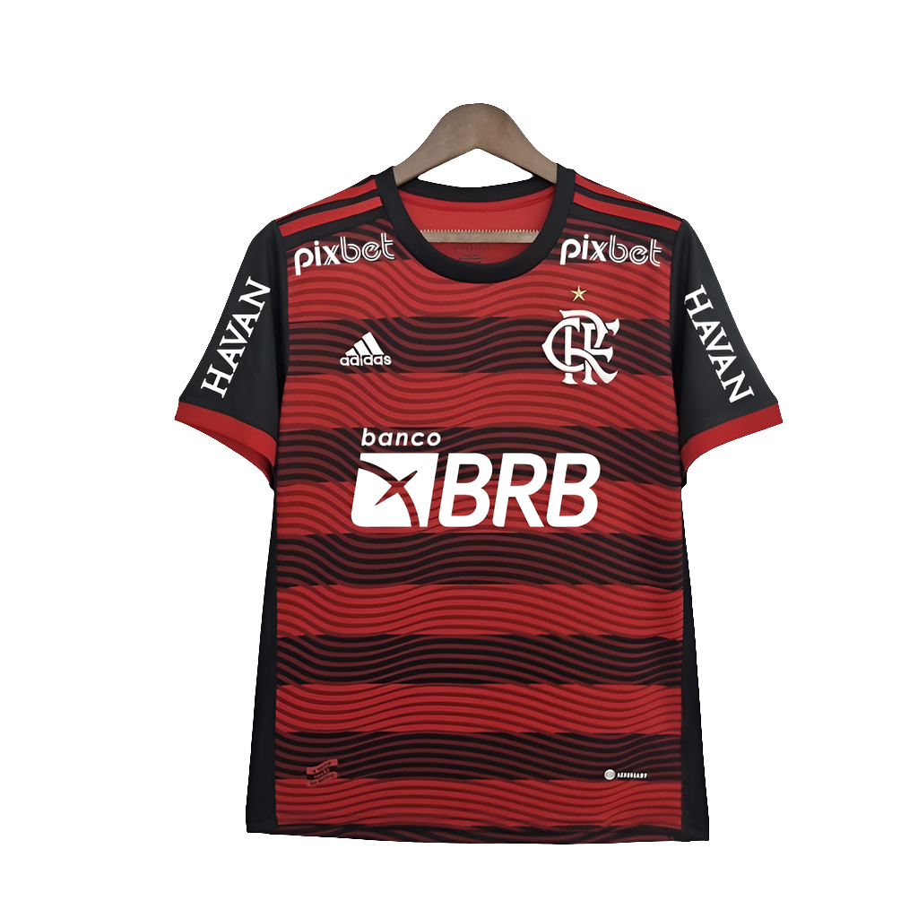 Camisa Flamengo 22/23 I Home - Todos os Patrocínios - Versão Torcedor