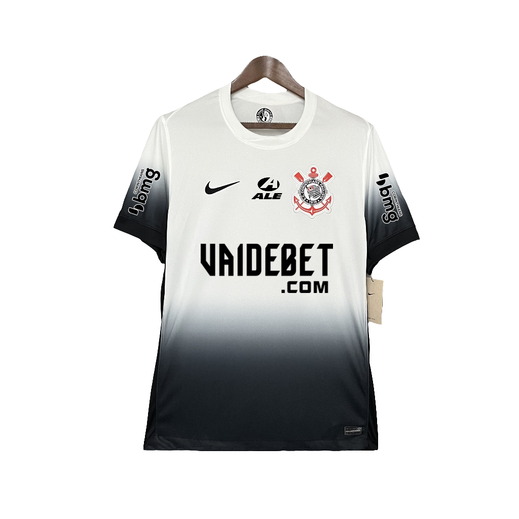 Camisa Corinthians 24/25 I Home - Todos os Patrocínios - Versão Torcedor