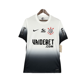 Camisa Corinthians 24/25 I Home - Todos os Patrocínios - Versão Torcedor