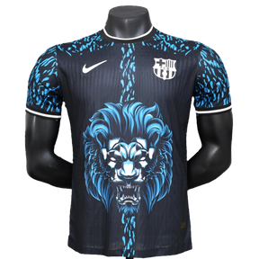 Camisa Barcelona 25/26 Edição Leão - Azul - Versão Jogador