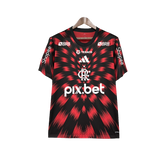 Camisa Flamengo 25/26 Pré-Jogo - Todos os Patrocínios - Versão Torcedor