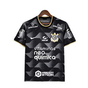 Camisa Corinthians 22/23 II Away - Todos os Patrocínios - Versão Torcedor