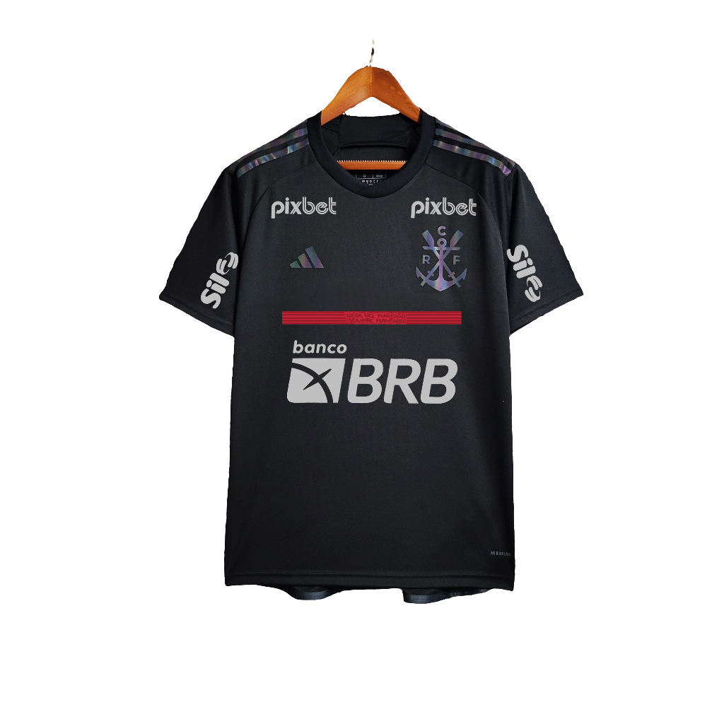 Camisa Flamengo 23/24 III Third - Todos os Patrocínios - Versão Torcedor