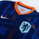 Netherlands National Team 24/25 Away Shirt - Nike Men's Fan Shirt - Blue with orange details