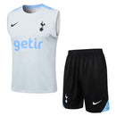 Conjunto Tottenham Treino Camisa Regata + short 24/25 - Masculino Puma - Branco