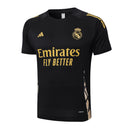 Conjunto Real Madrid Treino Camisa manga curta + short 24/25 - Masculino Adidas - Preta
