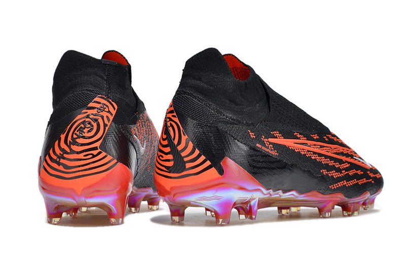 Chuteira de Campo NIKE PHANTOM GX ELITE DF Link FG -  Preto/Laranja