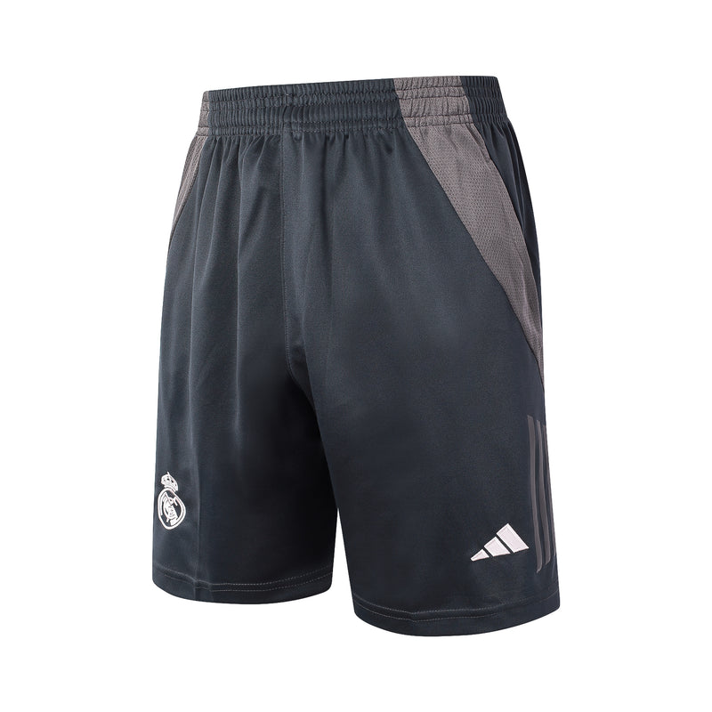 Conjunto Real Madrid Treino Camisa Regata + short 24/25 - Masculino adidas - azul (gola azul claro)