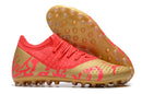 Chuteira Puma Future Z FG/AG - Vermelho/dourado