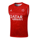 Conjunto Paris Saint-Germain Treino Camisa Regata + short 24/25 - Masculino Jordan - vermelho