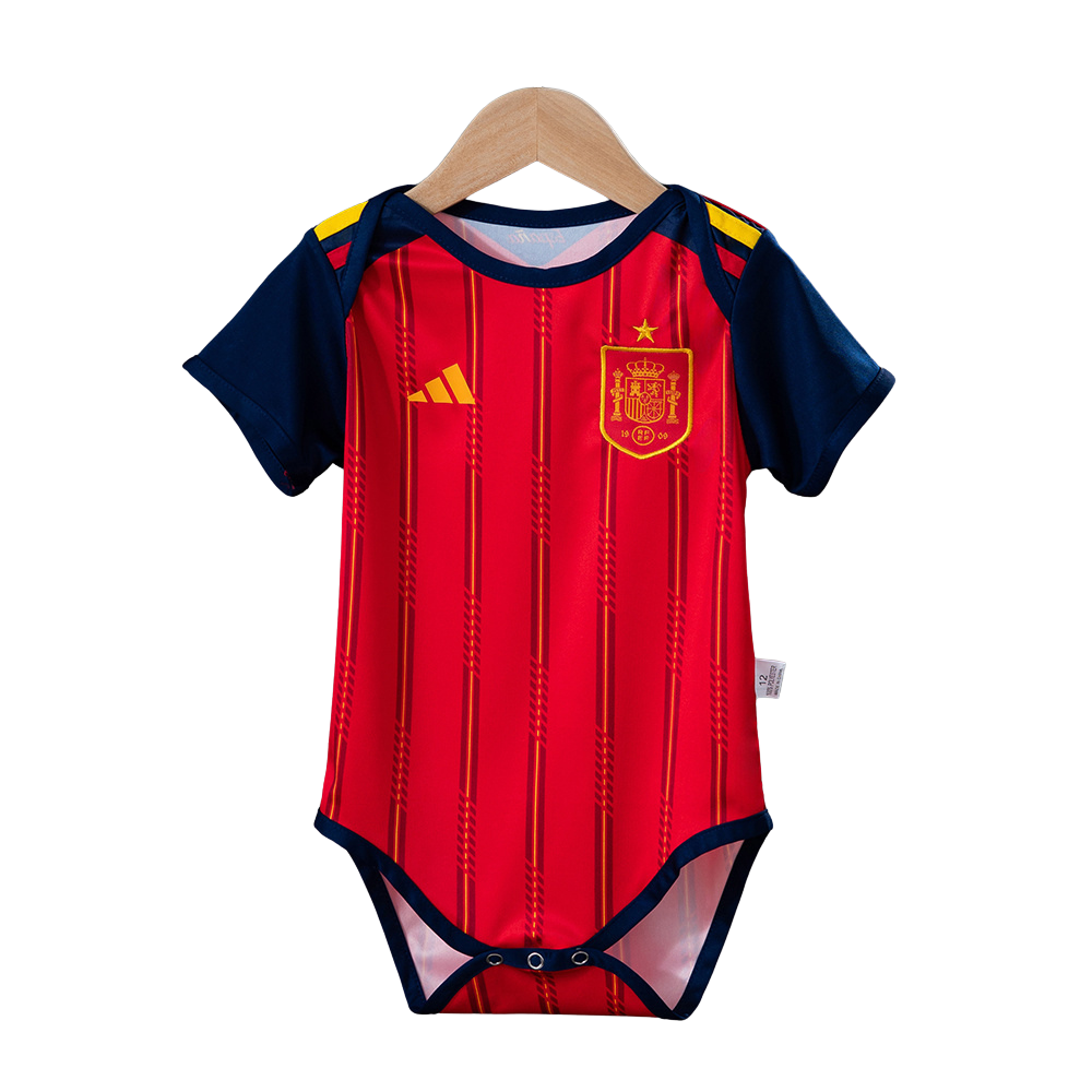 Body para Bebê Da Espanha l Titular - copa do mundo 2026