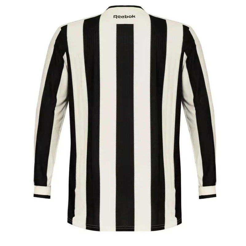 Camisa Botafogo I Manga Longa 24/25 - Torcedor Reebok Masculina - Preta e branca