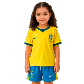 Conjunto Infantil Brasil 2026 I Home - Versão Torcedor